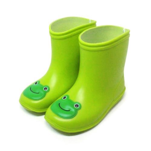 【Malldj嚴選】BENGAL【日本製】可愛動物兒童雨鞋-綠色蛙蛙[免運費]