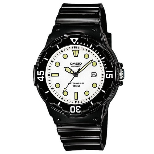 【CASIO】運動潛水風格腕錶-黑X白面 (LRW-200H-7E1)正版宏崑公司貨