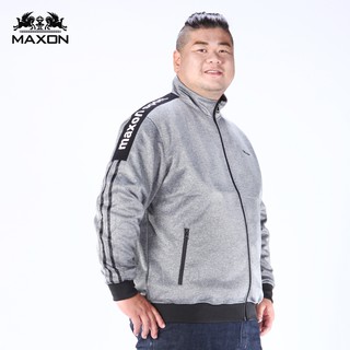 【MAXON】大尺碼加大尺碼淺灰花紗運動風彈性薄外套2XL~6XL 免運 潮時尚89301-81