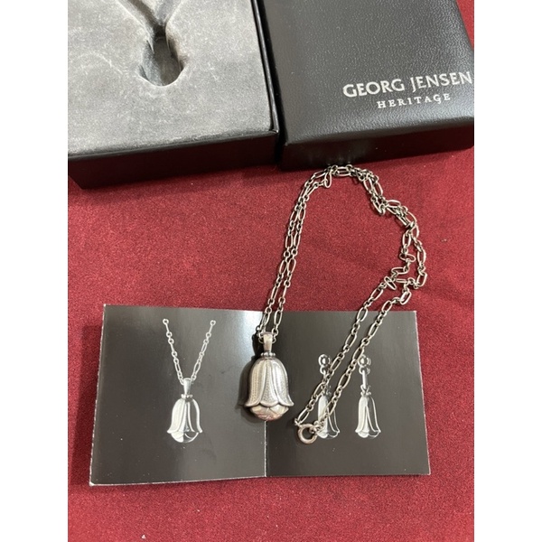 GEORG JENSEN 2007 銀石 年度項鍊 丹麥製 原盒彩卡