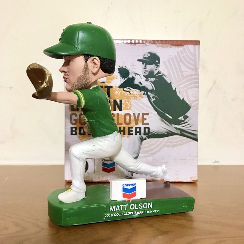 搖頭公仔 bobblehead MLB 奧克蘭運動家 強打金手套 Matt Olson