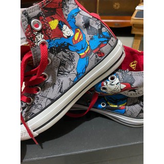 全新🌟標籤在 Converse X DC Superman 高筒帆布鞋 36