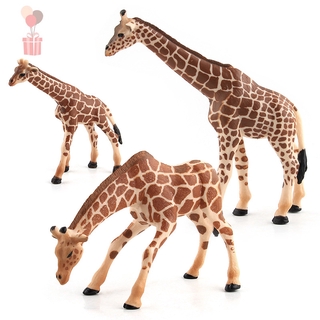 兒童模擬野生動物實心長頸鹿模型模型擺件 禮品 兒童玩具