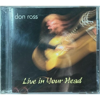 Fingerstyle指彈吉他音樂Don Ross(Live in Your Head)現場實況CD美版全新未拆 已絕版