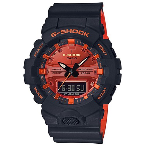 【CASIO】卡西歐 G-SHOCK + BABY-G 時尚運動對錶 GA-800BR-1A+BGA-240BC-4A