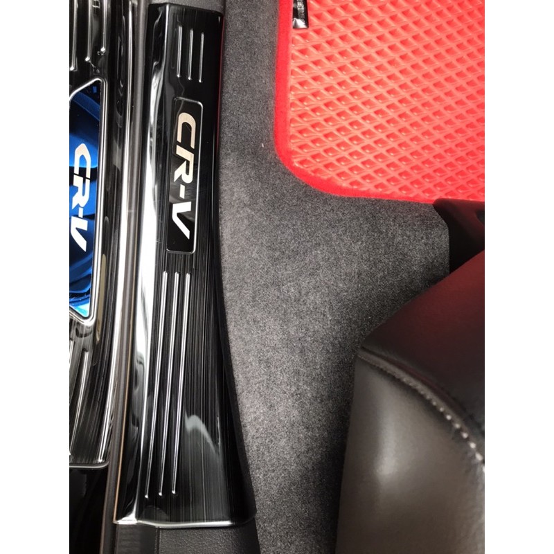 【安喬汽車精品】本田 HONDA CRV5 5.5代 內置踏板 黑鈦拉絲踏板 CRV5 內門檻護板 黑鈦拉絲黑標