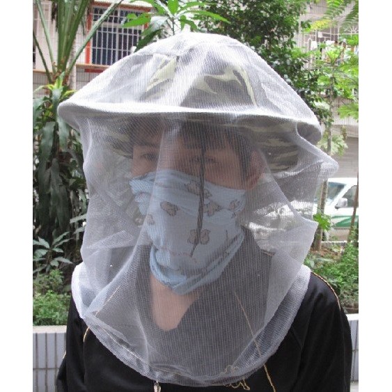 戶外叢林防蚊蟲網罩/防蜂頭罩 避蚊紗 防蚊帽網袋漁網