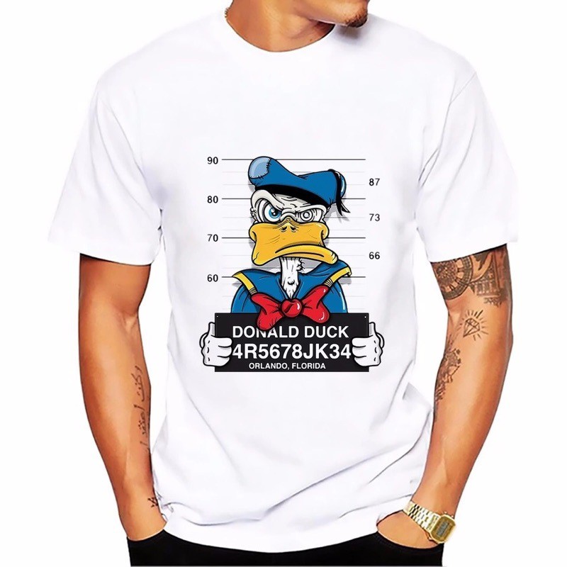 代購幫日本代購代標 売り切り1円スタート新品未使用ディズニードナルドパロディｔシャツlサイズ送料無料 蝦皮購物