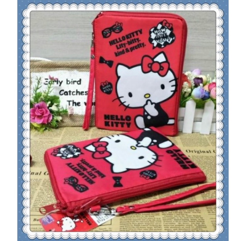 Hello Kitty A5防水布資料袋 萬用袋