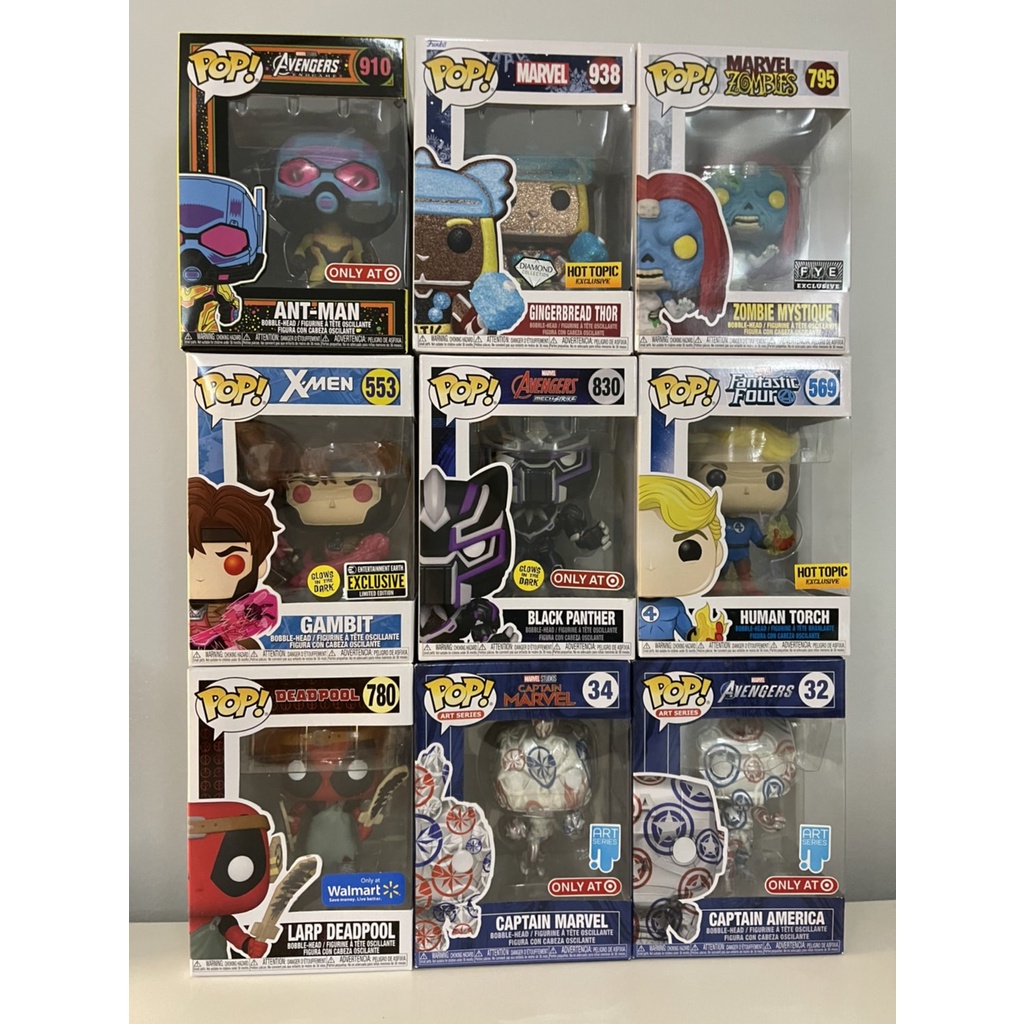 現+預 Funko Pop 漫威 DC 復仇者 X-men 驚奇 黑豹 電影 美國代購 通路限定貼 公仔 玩具 模型 擺