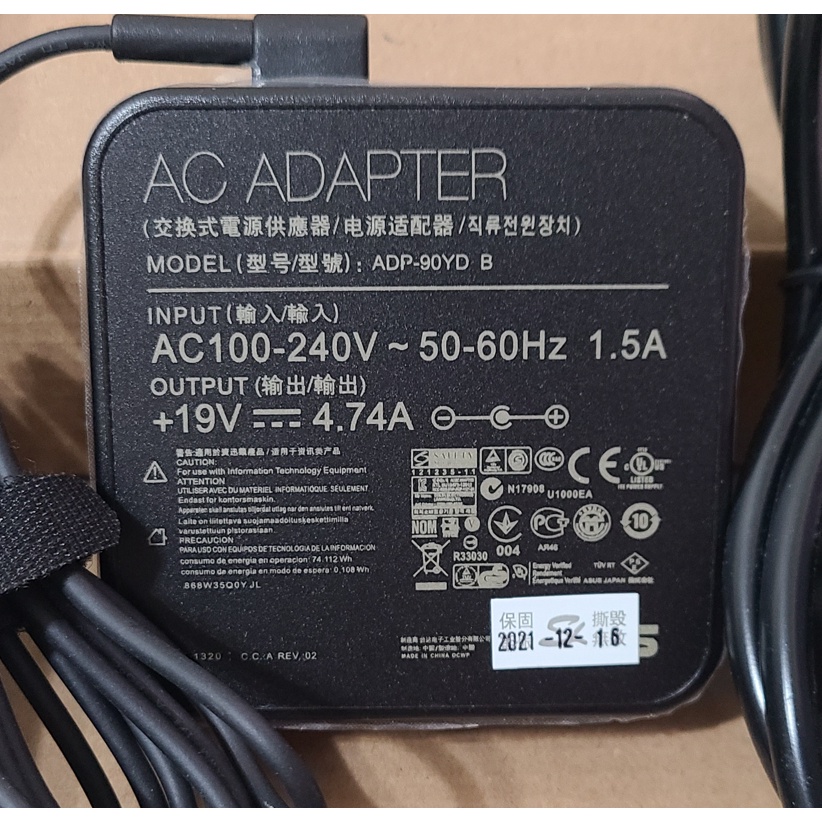 ASUS 華碩 ADP-90YD變壓器 19V 4.74A