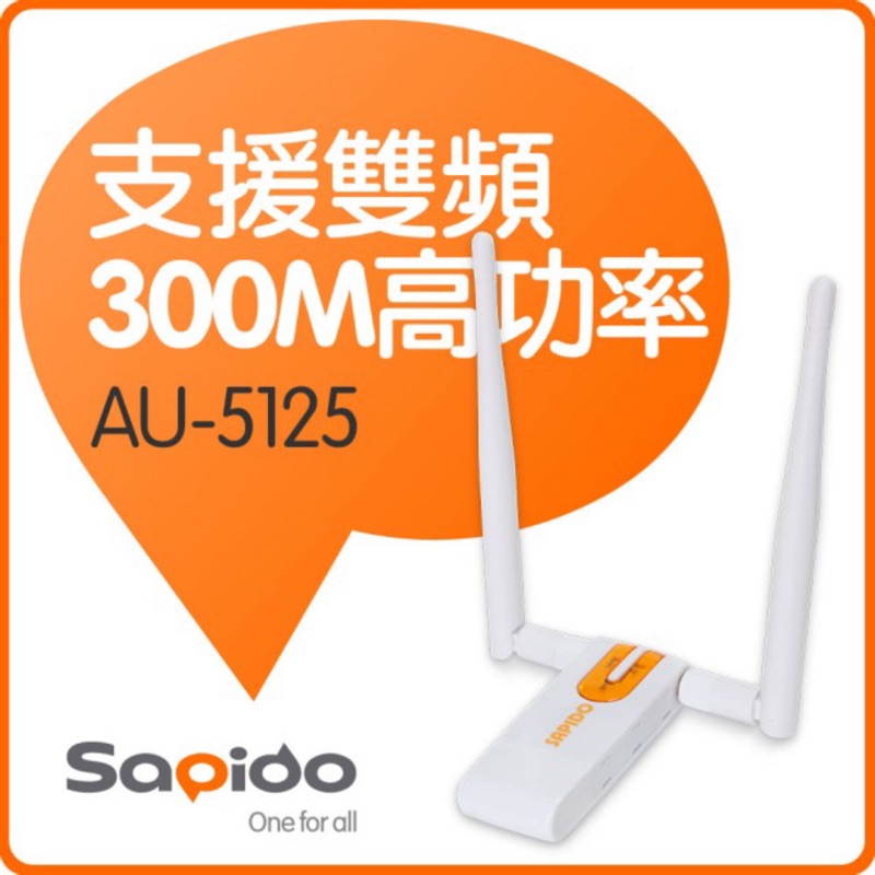 Sapido AU-5125 2.4g跟5g雙頻高功率USB無線網卡