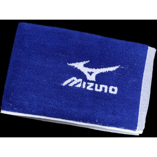 鞋大王Mizuno 32TY-560214 藍×白 35×100㎝運動毛巾【台灣製】