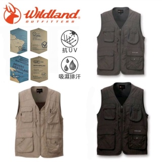 荒野WildLand中性V領透氣抗UV經典多口袋背心(W1706 )