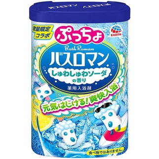 日本製 地球製藥 Bath Roman UHA味覺糖合作聯名款 保濕入浴劑 泡澡.泡湯 600g~蘇打香氣✿