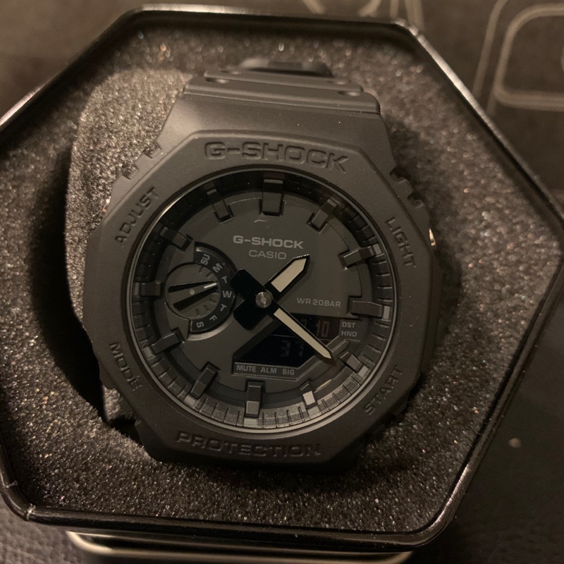 G-SHOCK GA2100-1A1手錶。限量黑。全新商品。現貨。