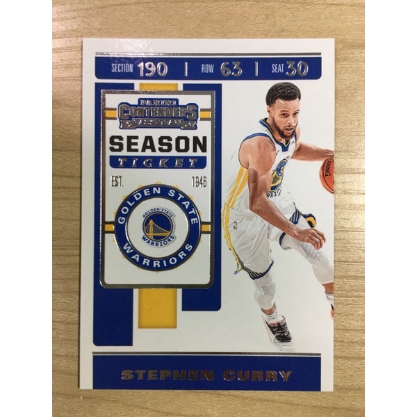 contenders 19-20 STEPHEN CURRY nba 球員卡 勇士