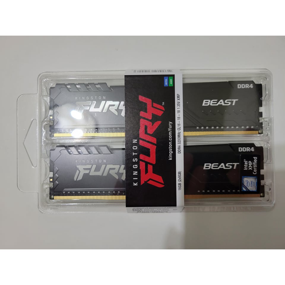 【全新未拆】金士頓 FURY BEAST DDR4 3200 記憶體 8G 16G 雙通道