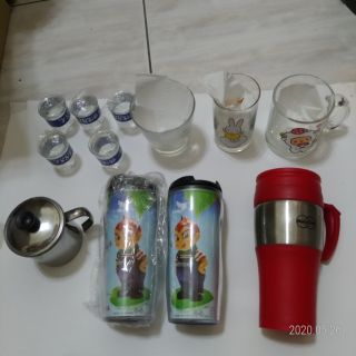 **全新酒杯，玻璃杯，保溫瓶，不鏽鋼杯特價出清