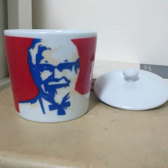 肯德基 KFC 馬克杯 附蓋子 肯德基爺爺