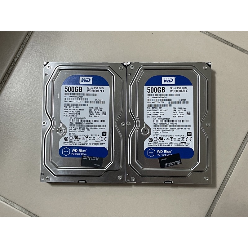 超可爱 良品 WDC WD Blue WD5000AZLX-08K2TA0 500GB SATA600 7200 ...
