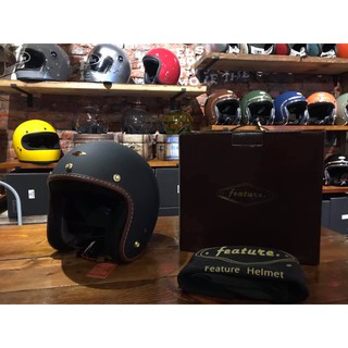 GU CAMP騎士部品 免運費 現貨 Feture復古 小帽體 安全帽 復古安全帽 復古消光暗夜藍