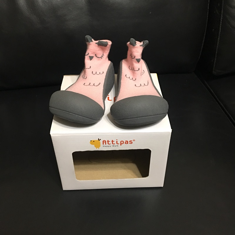ATTIPAS 韓國幼兒襪型學步鞋 XL號 粉紅色