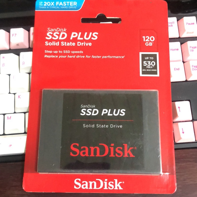 全新 Sandisk SSD plus 120g SATA3 2.5吋 固態硬碟