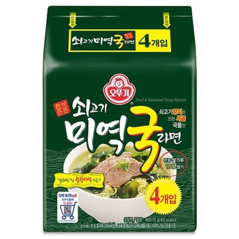  🇰🇷韓國🇰🇷 不倒翁 拉麵  不倒翁 牛肉海帶芽拉麵 一串4包 泡菜 起司 螃蟹 海鮮