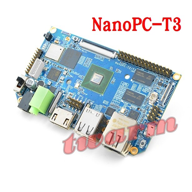 TW16526 / NanoPC-T3，6818開發板,Ubuntu安卓5.1,WiFi藍牙,八核A53卡片電腦