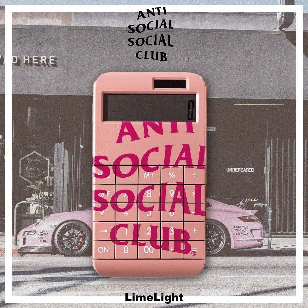 ☆LimeLight☆ 2020AW Anti Social Social Club ASSC 7734 粉色 計算機