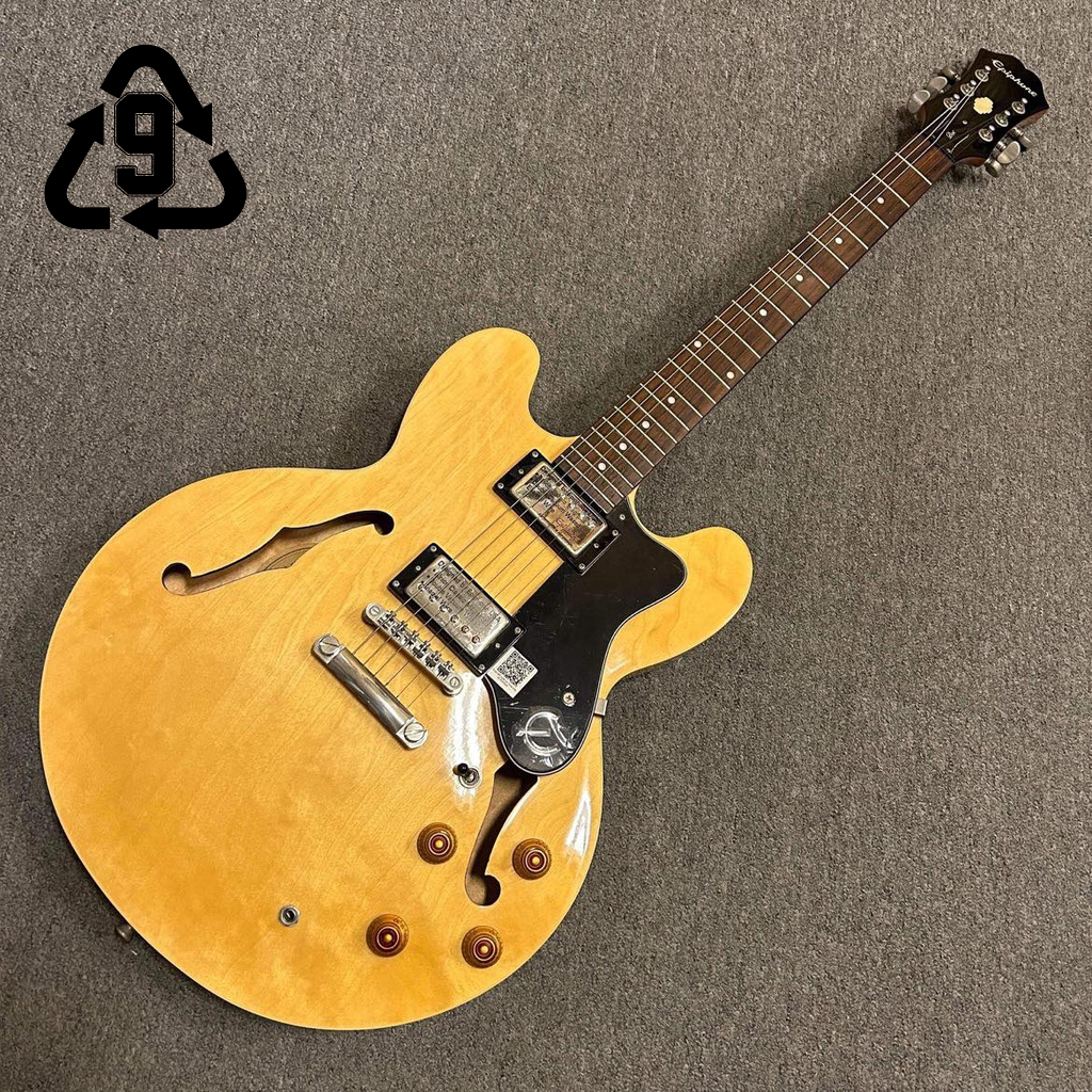 【玖的樂器】二手 中古 Epiphone THE DOT 原木 爵士吉他 (ES-335) 半空心 爵士電吉他