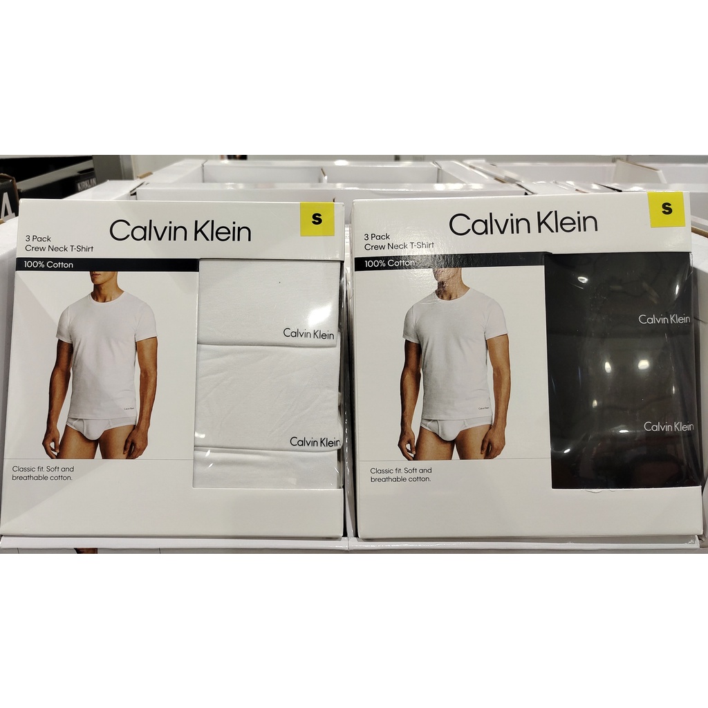 【衝評價】天天好市多代購 Calvin Klein CK 男純棉短袖上衣 T恤 美國尺寸S-XL號 3件入 COSTCO