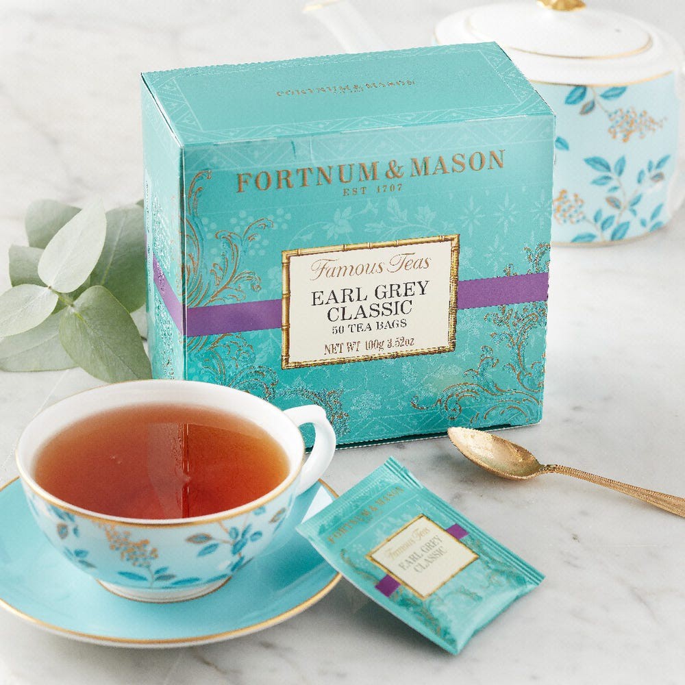 Chickpeas英國代購599元fortnum And Mason Earl Grey經典伯爵茶紅茶50入 蝦皮購物