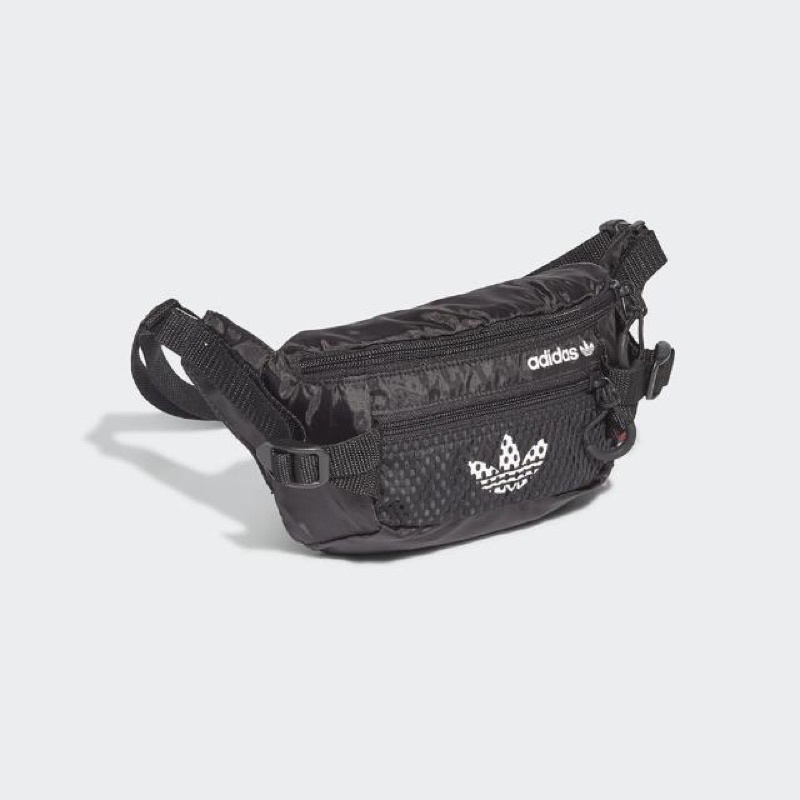 adidas 三葉草ADV WAIST BAG SMALL 黑色 小腰包(GN2233)