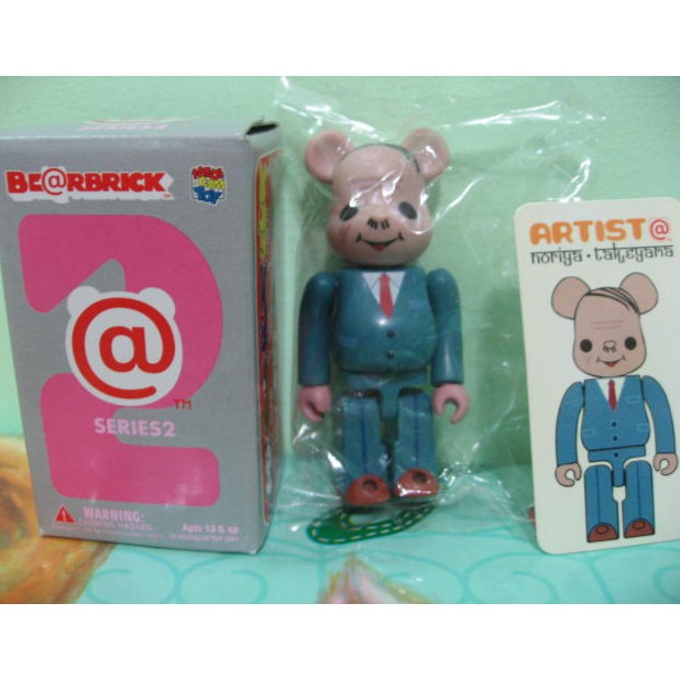  現貨 BE@RBRICK 100% 庫柏力克熊 2代 Airtist 禿社長 隱藏版 全新附卡片外盒