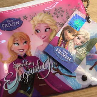冰雪奇緣Frozen塑膠零錢包-粉色Elsa