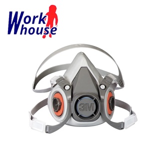 【Work house】3M 6200 半面罩防毒口罩 不含濾罐 防毒面具 可用於搭配多種濾罐 濾毒罐 3M原廠正品