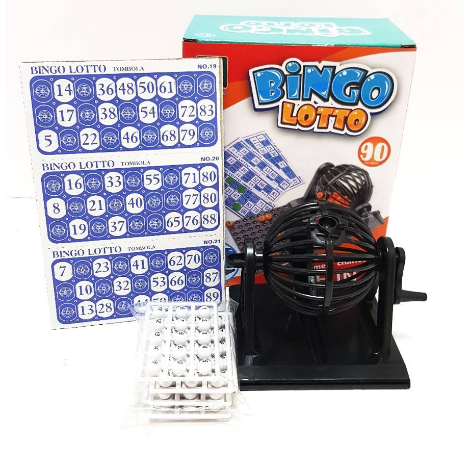 東馬小舖 桌遊賓果遊戲機搖獎機盒裝90球 蝦皮購物