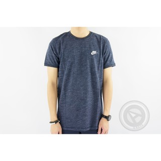 【A-KAY0】NIKE NSW LEGACY TOP KNT TEE 刺繡 短T 藍灰【822570-473】