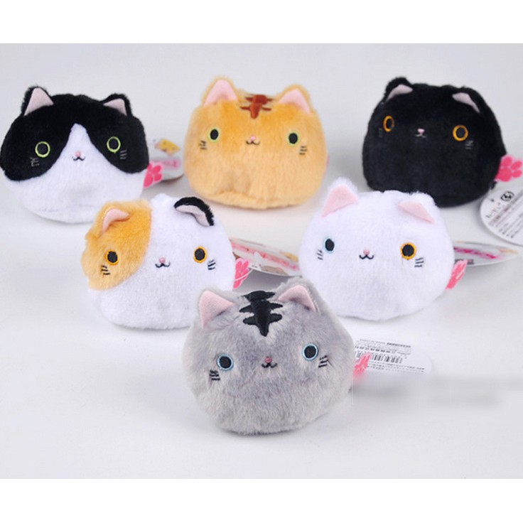 6只一組日本超人氣新款靴下貓可愛卡通貓咪喵星人沙包毛絨公仔玩偶玩具
