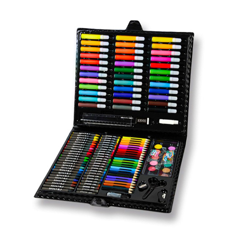 ［現貨］水彩畫筆150件套【指選好物】兒童繪畫組 彩色筆 蠟筆 粉蠟筆 彩虹筆 色鉛筆