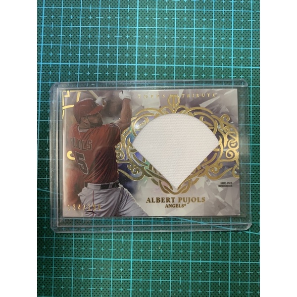 2015 topps tribute 道奇 準名人堂 普神 Albert Pujols 限量球衣卡 134/199