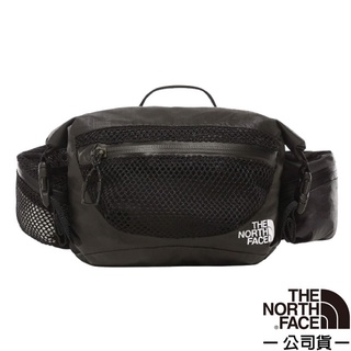 【The North Face】輕巧便捷休閒網狀腰包.斜揹包.單肩零錢置物包/黑 3VWI