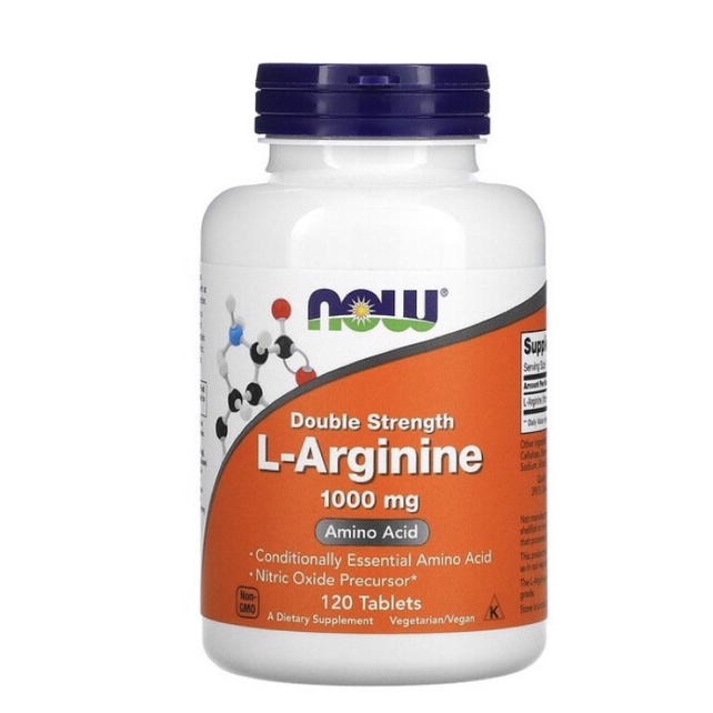 現貨Now 健而婷L-Arginine 精胺酸 1000mg 120片