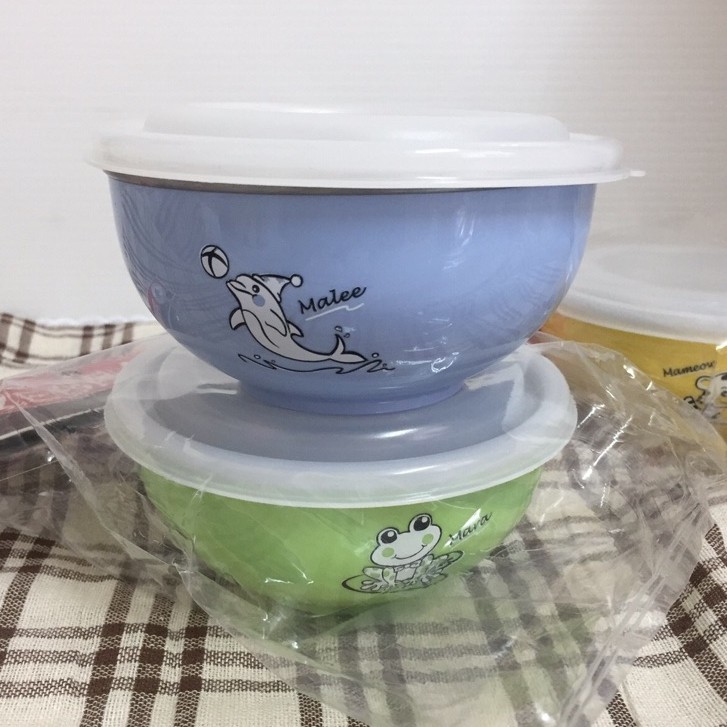 酷嚕嚕-斑馬牌-雙層隔熱兒童碗-附湯匙-藍色、黃色、粉紅色、綠色 兒童碗