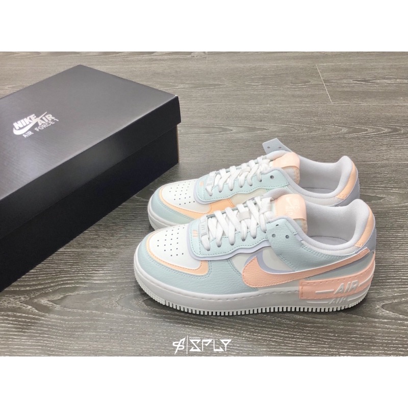 【Fashion SPLY】Nike Air Force 1 Shadow 淡藍粉 馬卡龍 結構 CU8591-104