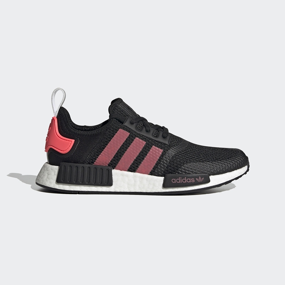 ADIDAS NMD R1 BOOST 黑橘粉 襪套式 愛迪達 休閒 慢跑鞋【FV9153】