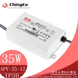 現貨 燈條專用變壓器 LED MW電源 APV系列12W-35W 供應器 安定器 轉換器 全電壓