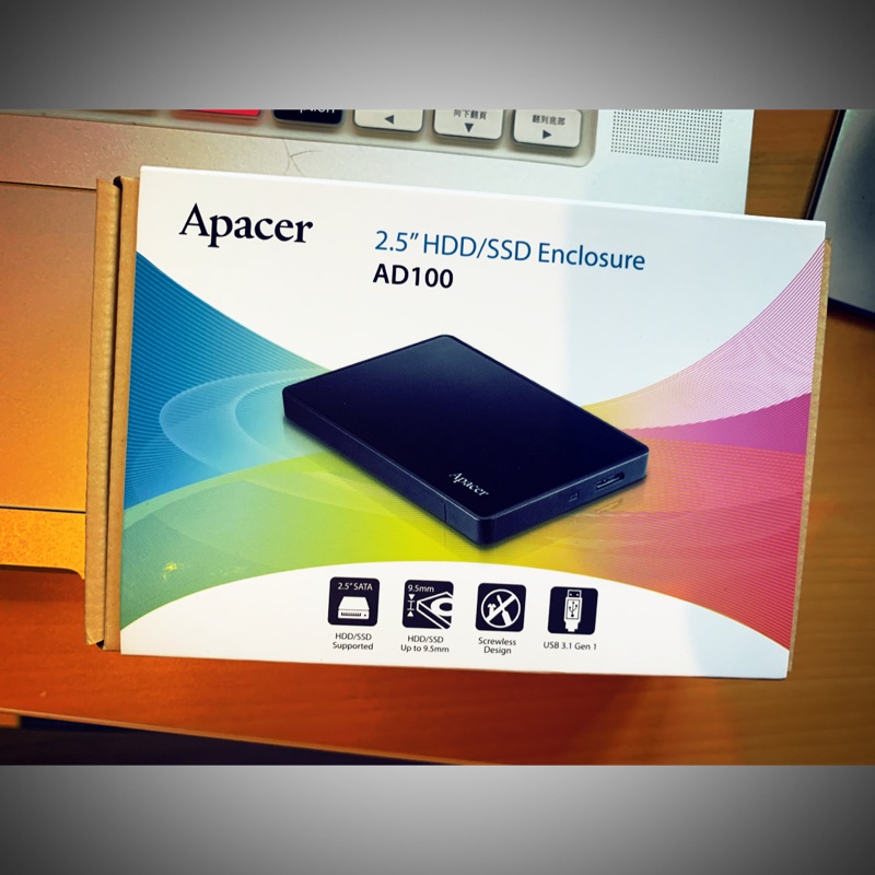 Apacer HDD/SSD 2.5吋 外接盒AD100